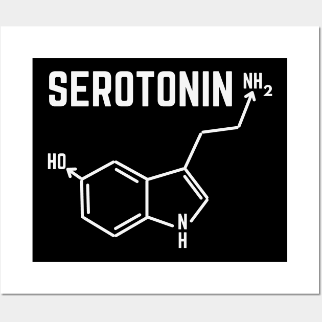 Serotonin Molecule Wall Art by Style Combinator